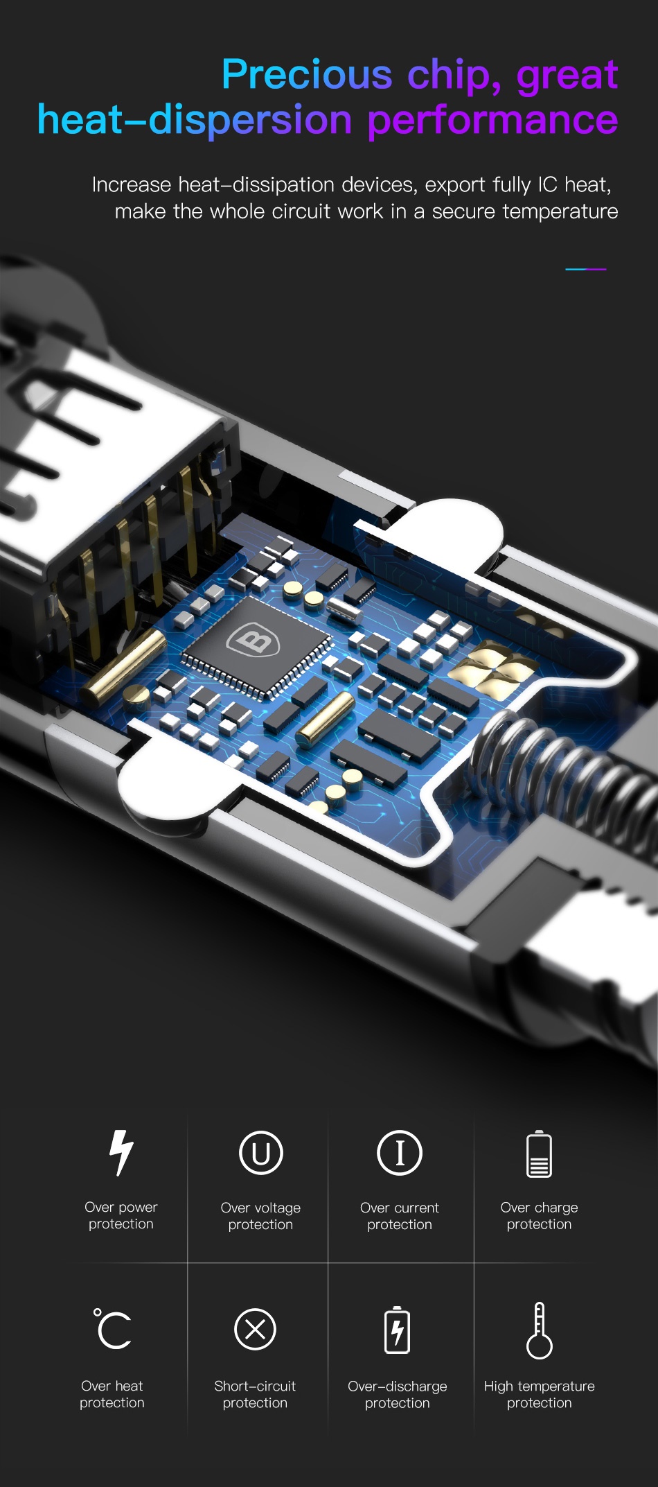 Baseus Enjoy Together 2-in-1 Car Charger - Black