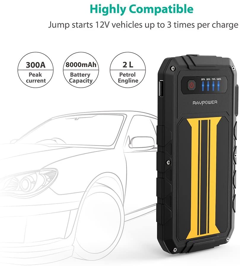 RP-PB007 RAVPower RP-PB007 CAR Jump Starter Element Series 8000mAh Portable Charger