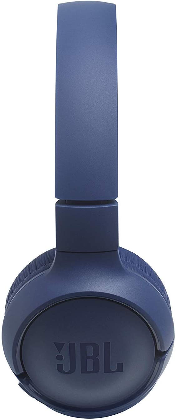 JBL Tune T500BT Powerful Bass Bluetooth Wireless On-Ear Headphones with Mic (Blue)