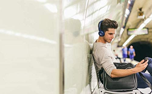 JBL Tune T500BT Powerful Bass Bluetooth Wireless On-Ear Headphones with Mic (Blue)