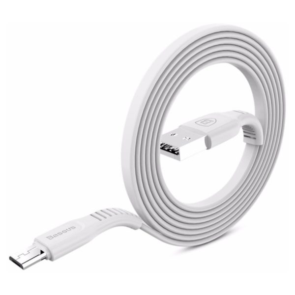 Baseus tough series cable For Micro 2A 1M White