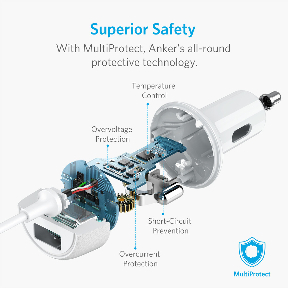 Anker PowerDrive 2 Elite with Lightning Connector