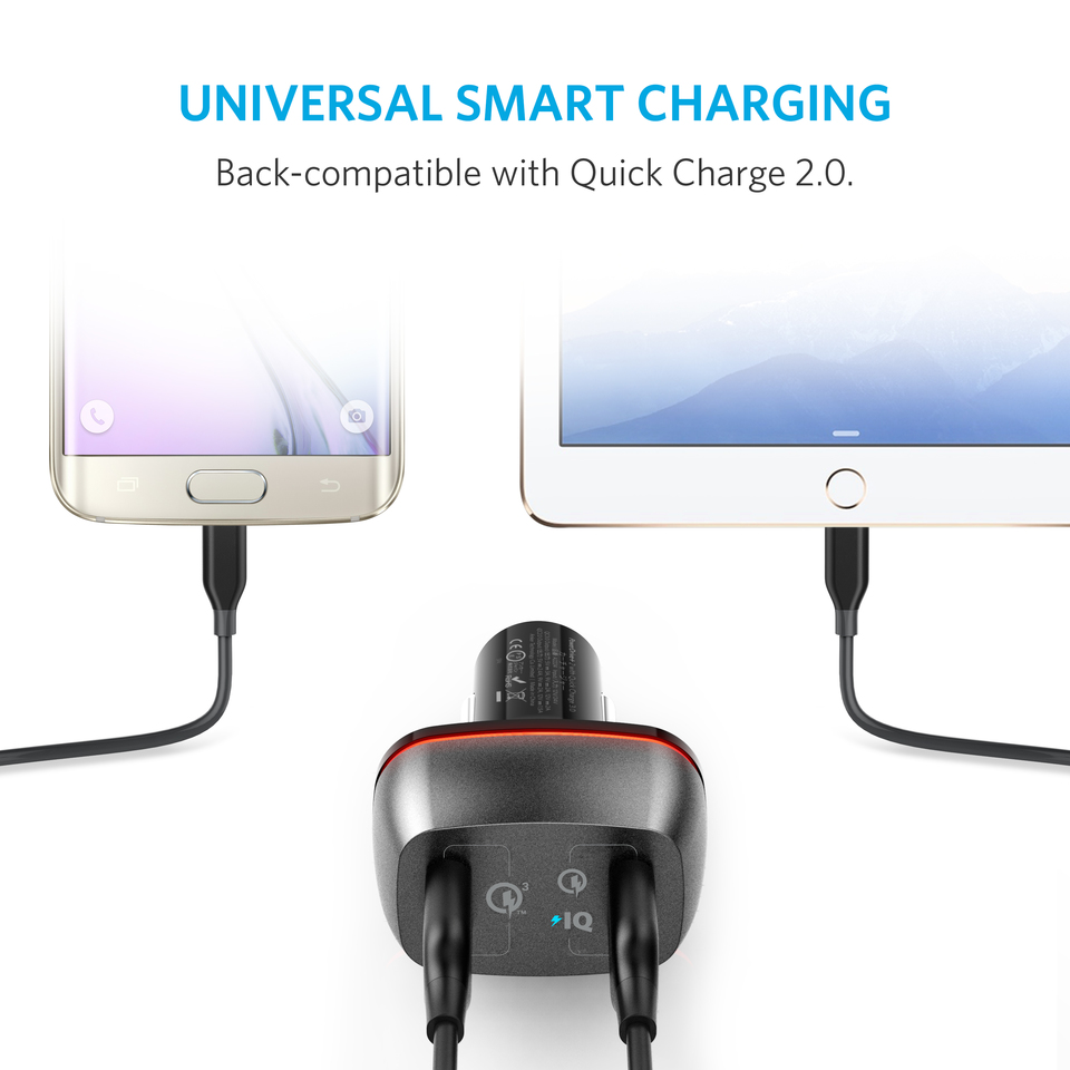 Anker PowerDrive+ 2 with Quick Charge 3.0 Black