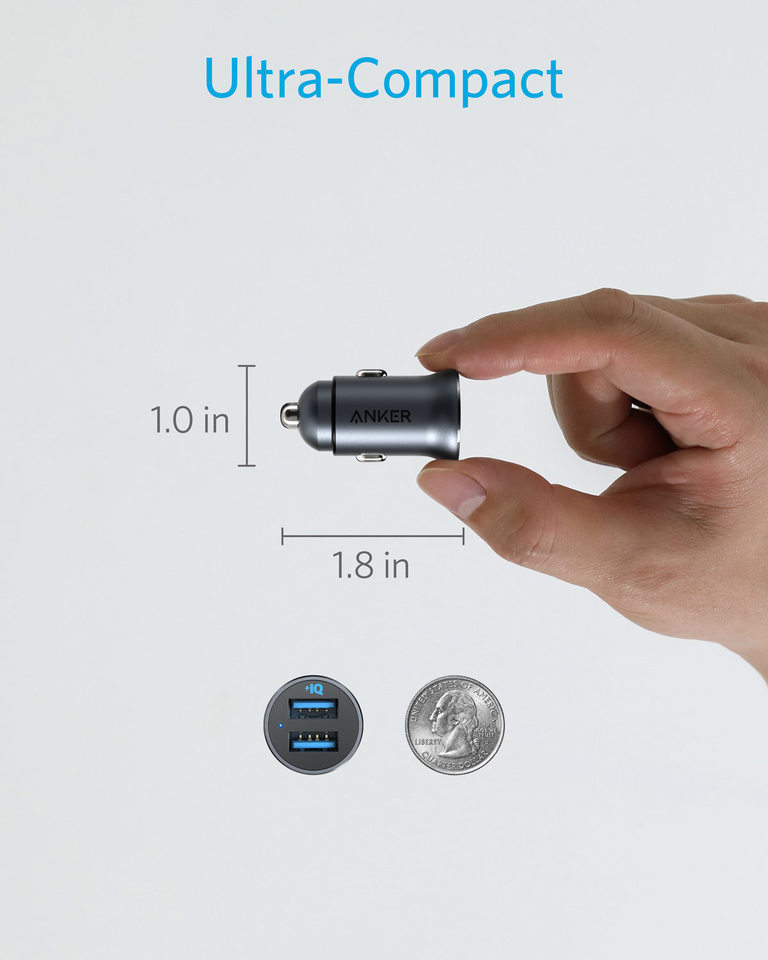 Anker PowerDrive 2 Alloy Silver
