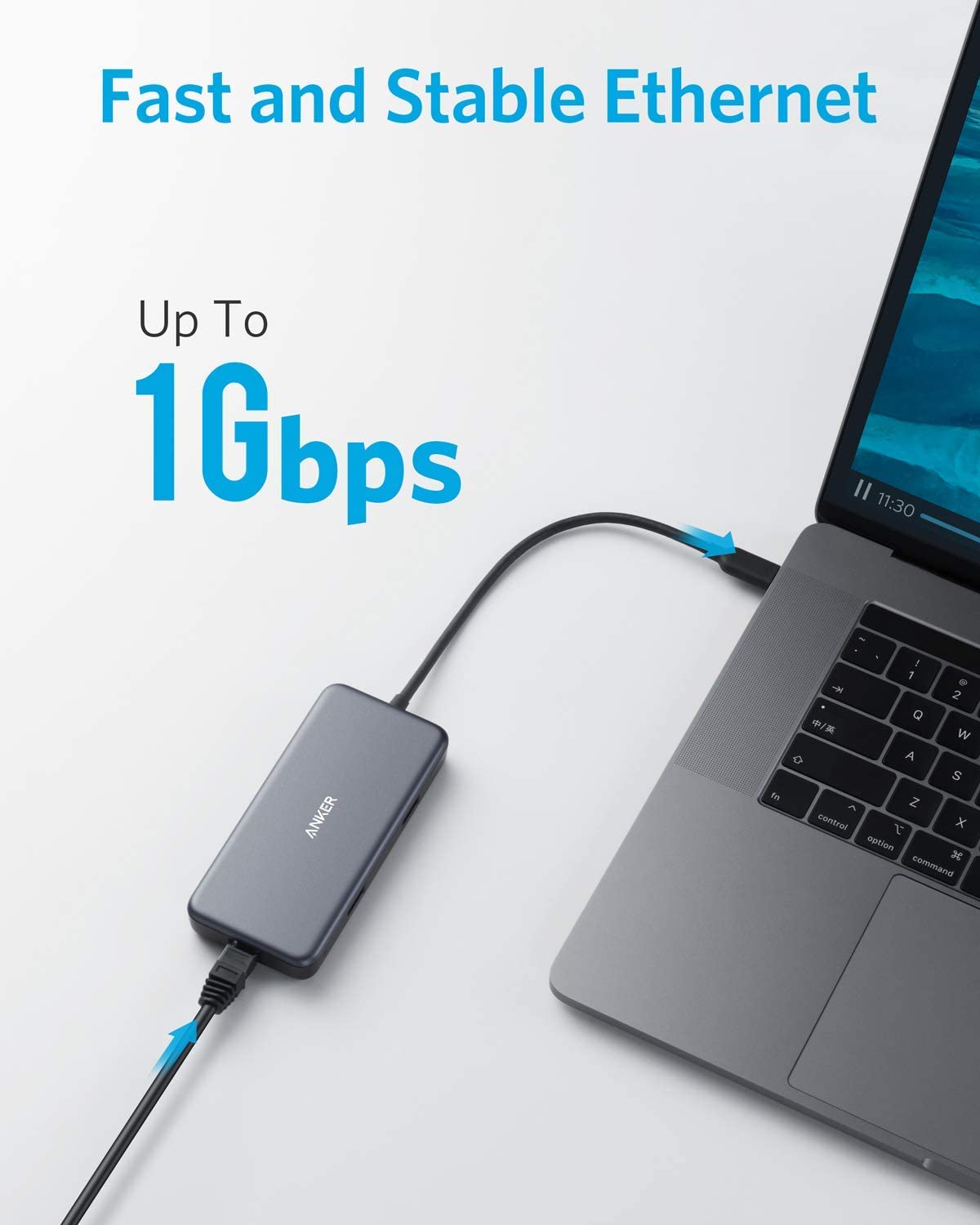 Anker USB C Hub Adapter PowerExpand+ 7-in-1 USB C