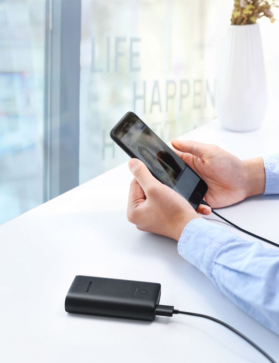 RAVPower 10050mAh QC 18W 2-PORT POWERBANK - Black