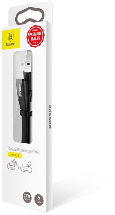 Baseus Nimble Portable Cable For Apple 23CM Black