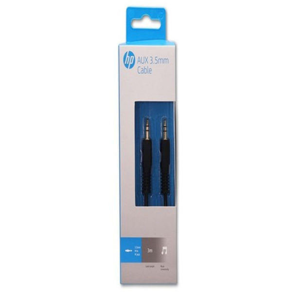 HP AUX 3.5mm Cable BLK 3.0m