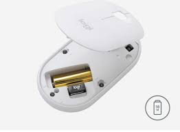 Logitech® Pebble M350 Wireless Mouse - OFF-WHITE - 2.4GHZ/BT