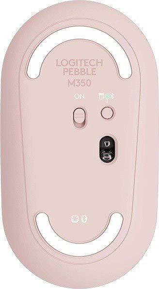 Logitech® Pebble M350 Wireless Mouse - ROSE - 2.4GHZ/BT