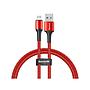 Baseus halo data cable USB For iP 2.4A 1m Red