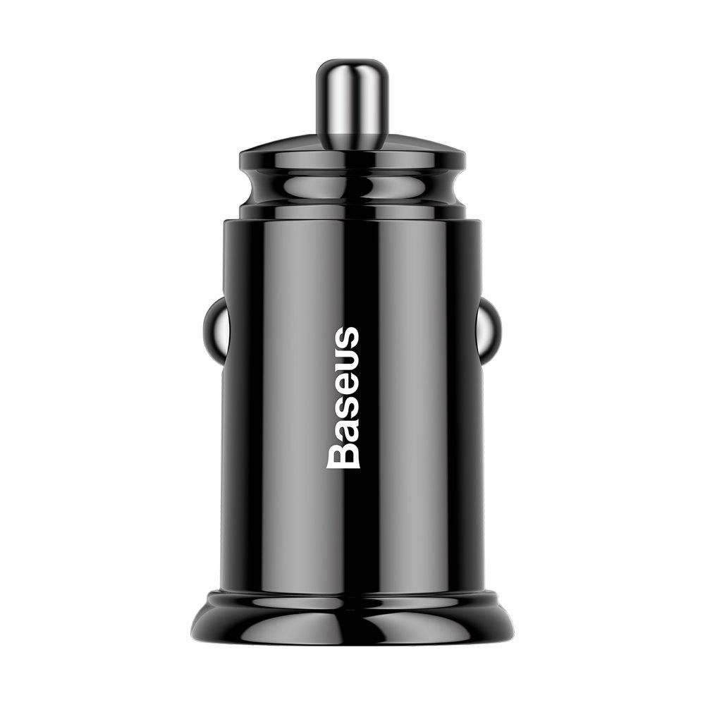Baseus Circular Plastic A+C 30W PPS Car Charger Black