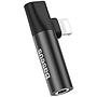 Baseus L43 Lightning (input) for Lightning female connectors + 3.5 mm female connector adapters Black
