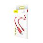 Baseus Glowing Data cable USB For Lightning Red