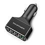 RAVPower Car Charger 4 Port (iSmart + QC3.0)- BLACK