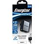 ENERGIZER WALL CHARGER 3.4A 2USB EU +USB-C2.0 Cable BLACK