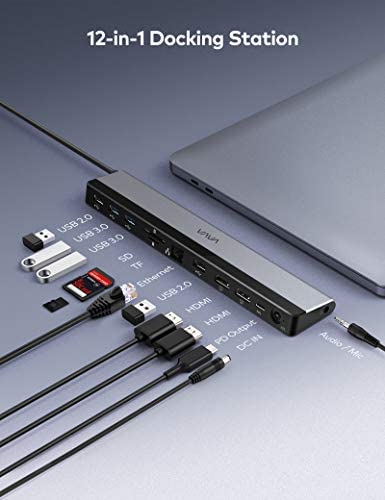 VAVA VA-DK004 USB C Docking Station, 12-in-1 Type C Hub