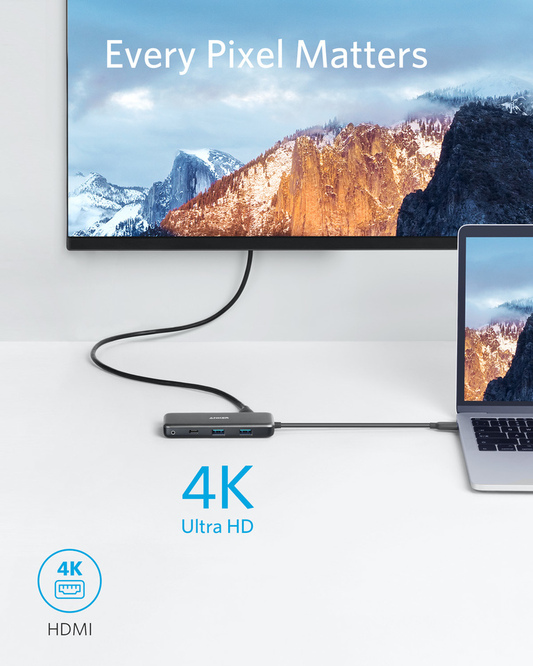 Anker Premium 7-in-1 USB-C Hub Gray