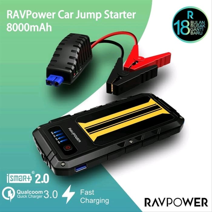 RAVPower RP-PB007 CAR Jump Starter Element Series 8000mAh Portable Charger