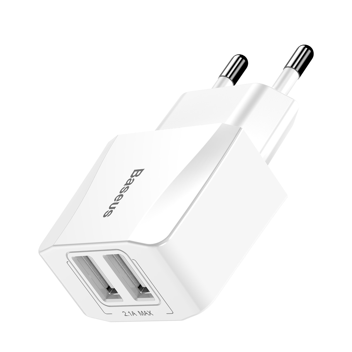 Baseus Mini Dual-U Charger EU 2.1A White