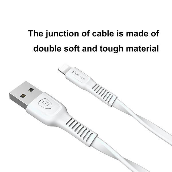 Baseus tough series cable USB For IP 2A 1M White
