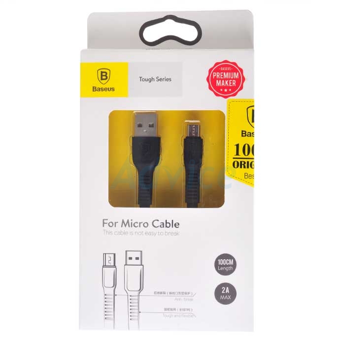 Baseus tough series cable For Micro 2A 1M Black
