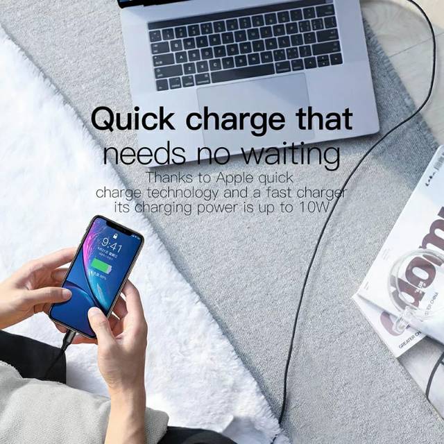 Baseus Yiven Series Type-C to iP Cable 2A 1m Black