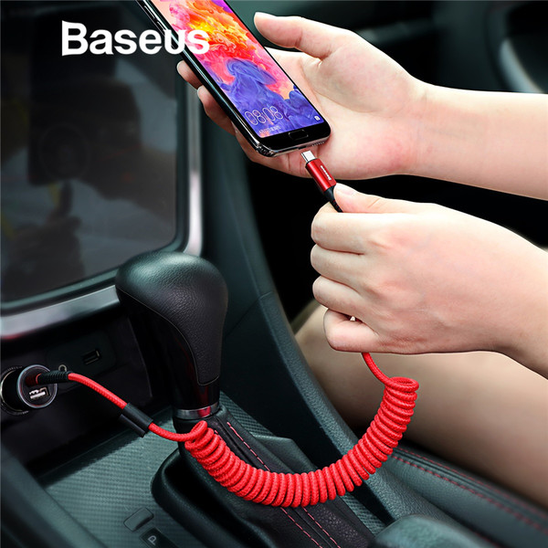 Baseus Fish-eye Spring Data Cable USB For Type-C 2A 1M Red