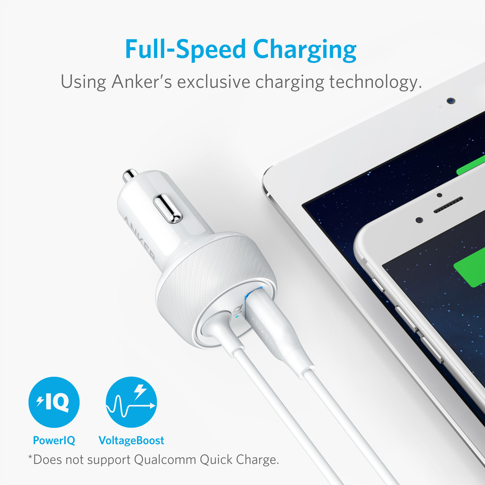 Anker PowerDrive 2 Elite with Lightning Connector