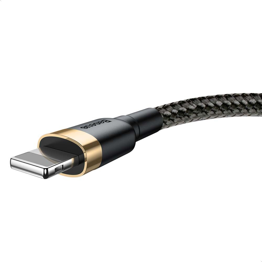 Baseus Cafule Cable USB For lightning 2.4A 1M Gold+Black