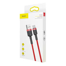 Baseus cafule Cable USB For Type-C 2A 2M Red+Red