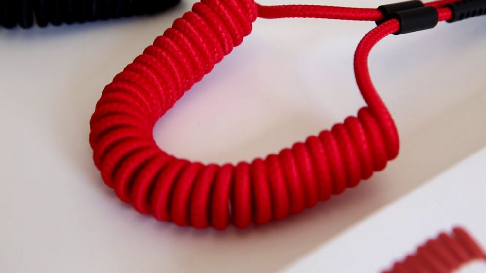 Baseus Fish eye Spring Data Cable Red