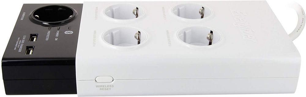 Energizer Bluetooth surge protector 5 Outlets with 2 USB ports charger  EU