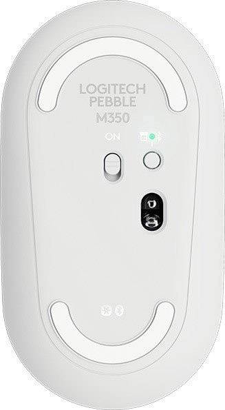 Logitech® Pebble M350 Wireless Mouse - OFF-WHITE - 2.4GHZ/BT