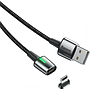 Baseus Zinc Magnetic Cable USB For iP 2.4A 1m Black