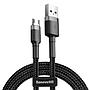 Baseus Cafule Cable USB For Micro 1.5A 2M Gray+Black
