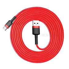 Baseus cafule Cable USB For Type-C 2A 2M Red+Red