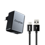 ENERGIZER WALL CHARGER 3.4A 2USB EU +USB-C2.0 Cable BLACK