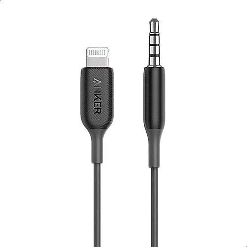 Anker Powerline 3.5 mm Audio Cable with Lightning, Black