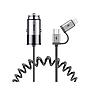 Baseus Enjoy Together 2-in-1 Car Charger- Dark Gray