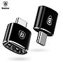 Baseus USB Female To Type-C Male Adapter Converter Black