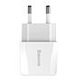 Baseus Mini Dual-U Charger EU 2.1A White