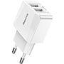 Baseus Mini Dual-U Charger EU 2.1A White