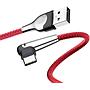 Baseus sharp-bird  mobile game cable USB For Type-C 3A 1M Red