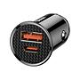 Baseus Circular Plastic A+C 30W PPS Car Charger Black