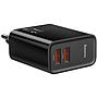 Baseus Speed Dual QC3.0 Quick charger U+U 30W EU Black
