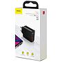 Baseus Speed Dual QC3.0 Quick charger U+U 30W EU Black