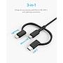 Anker powerline II USB-A to 3 in 1 charging cable
