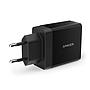 Anker PowerPort+ 2-Port USB Charger Black + 3ft mi