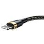 Baseus Cafule Cable USB For lightning 2.4A 1M Gold+Black